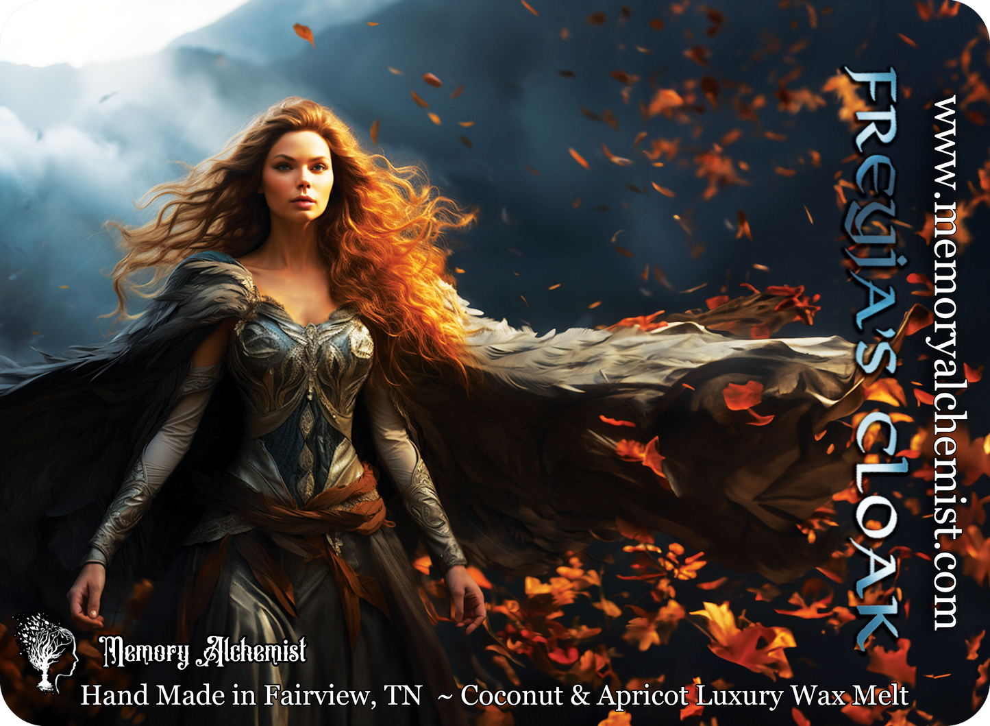 Freyja’s Cloak - Amber and Tobacco with a Hint of Honey Scented - Coconut and Apricot Luxury Wax Melts