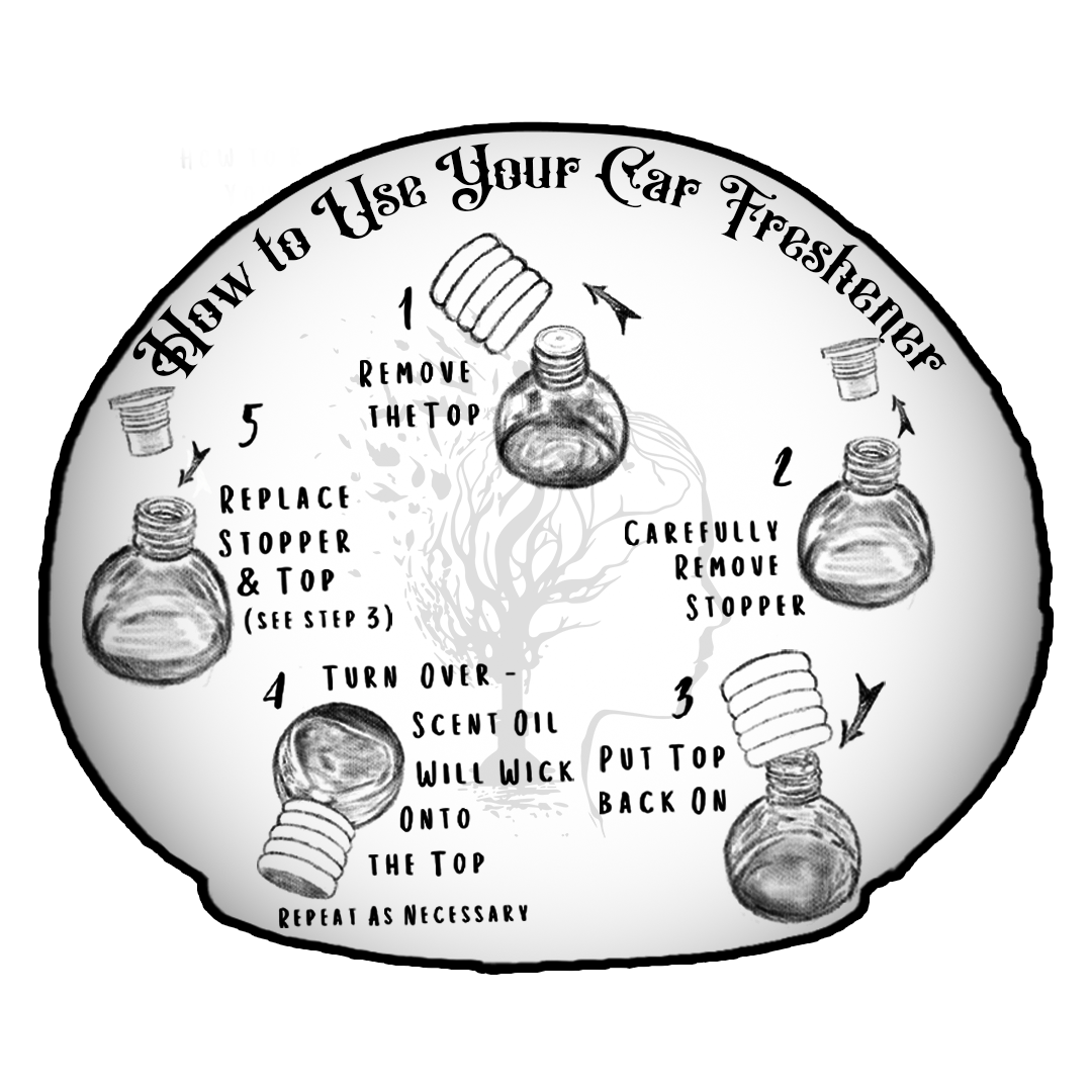Alchemist’s Haven - Teakwood & Leather with a Hint of Dark Musk Scented – Car Freshener