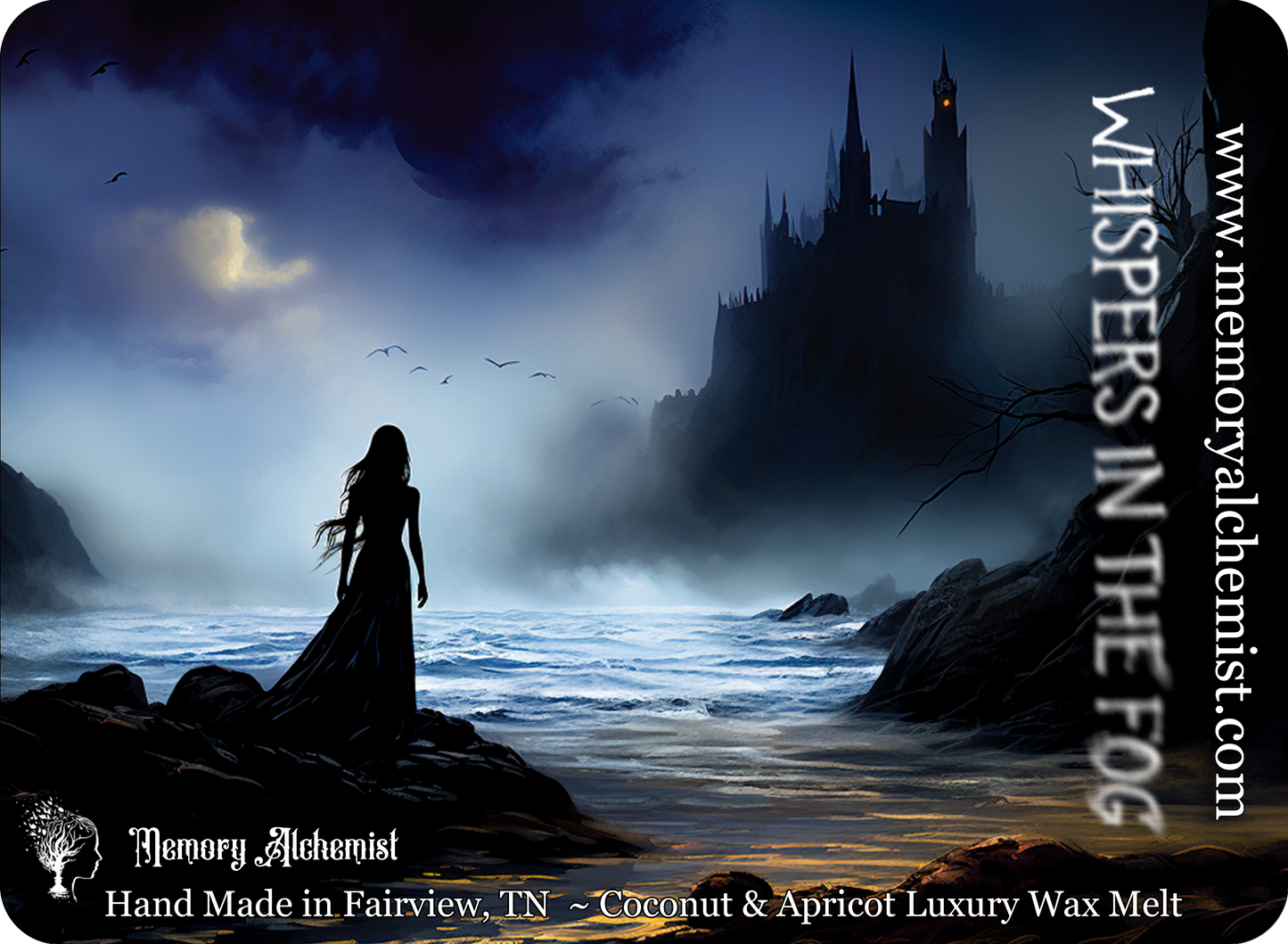 Whispers in the Fog - Earthy and Mystical with a Hint of Smoky Elegance Scented - Coconut and Apricot Luxury Wax Melts