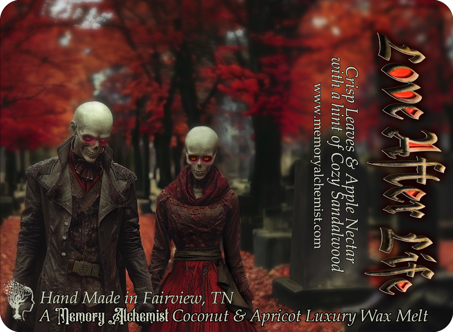 Love After Life - Love After Life - Crisp Leaves and Apple Nectar with a Hint of Cozy Sandalwood Scented – Coconut and Apricot Luxury Wax Melts