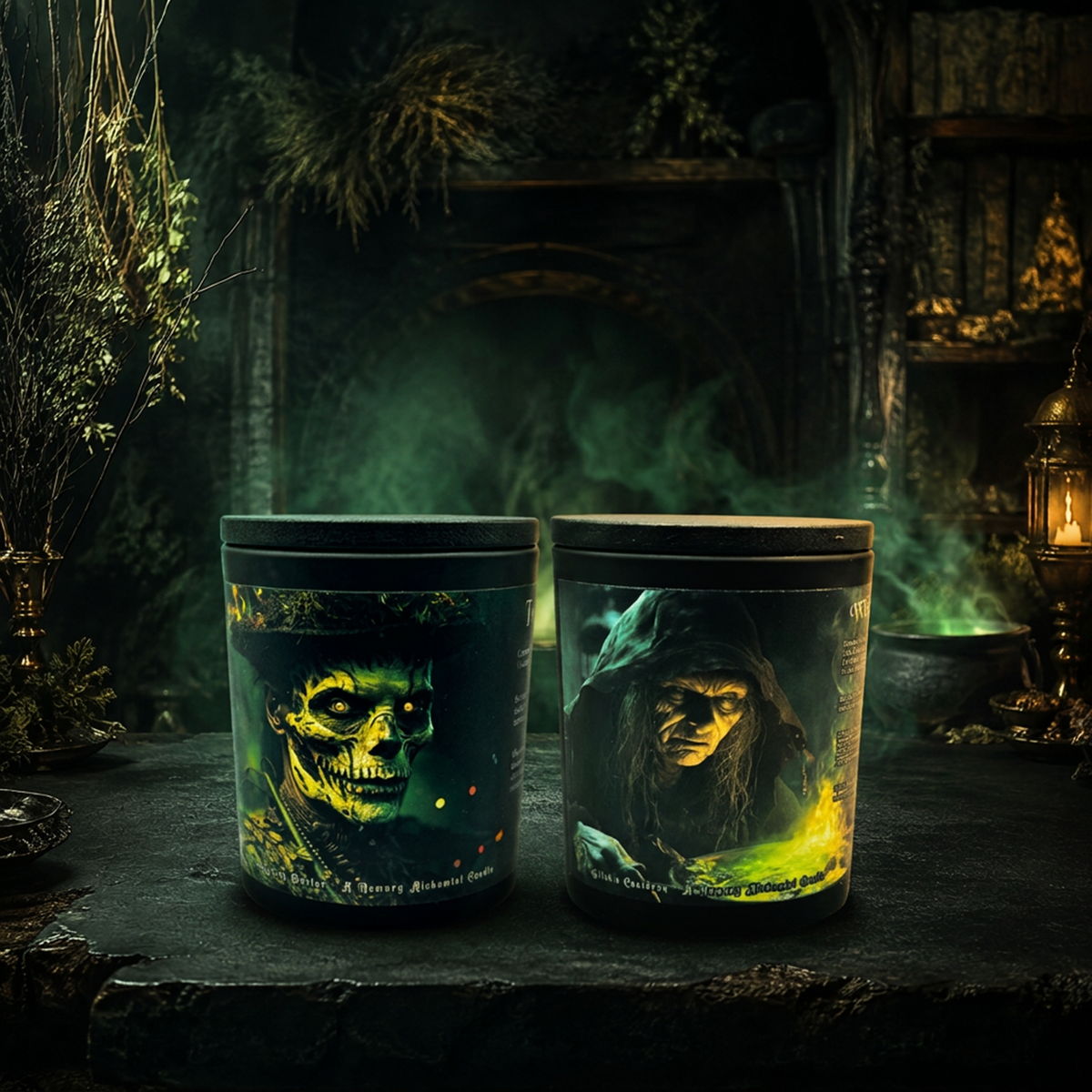 The Witching Hour candle duo featuring The Witch Doctor and Witch's Cauldron
