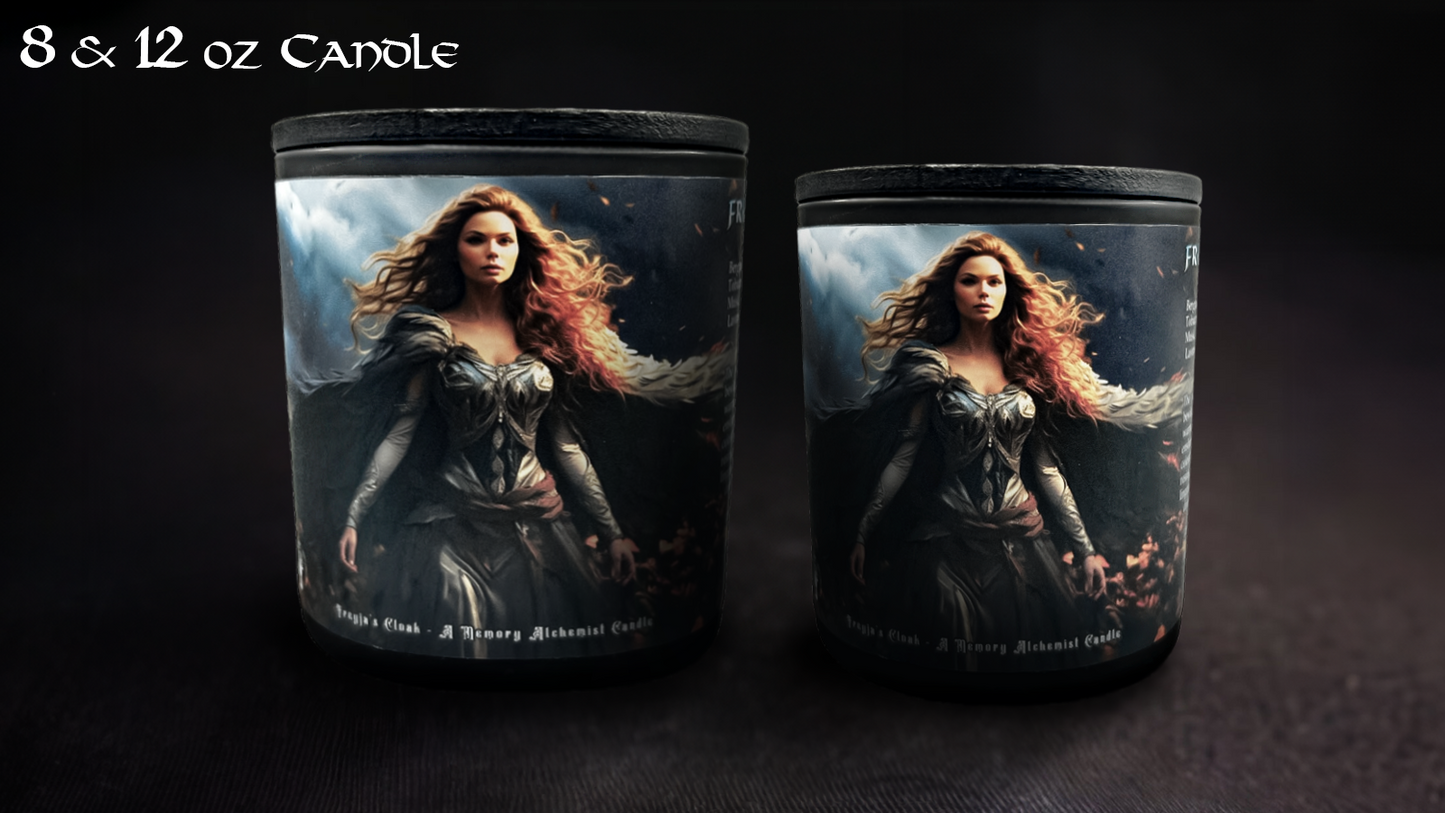 Freyja’s Cloak - Amber and Tobacco with a Hint of Honey Scented - Coconut and Apricot Luxury Wax Blend Candle