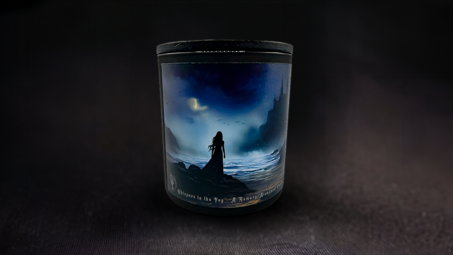 Whispers in the Fog - Earthy and Mystical with a Hint of Smoky Elegance Scented  - Coconut and Apricot Luxury Wax Blend Candle