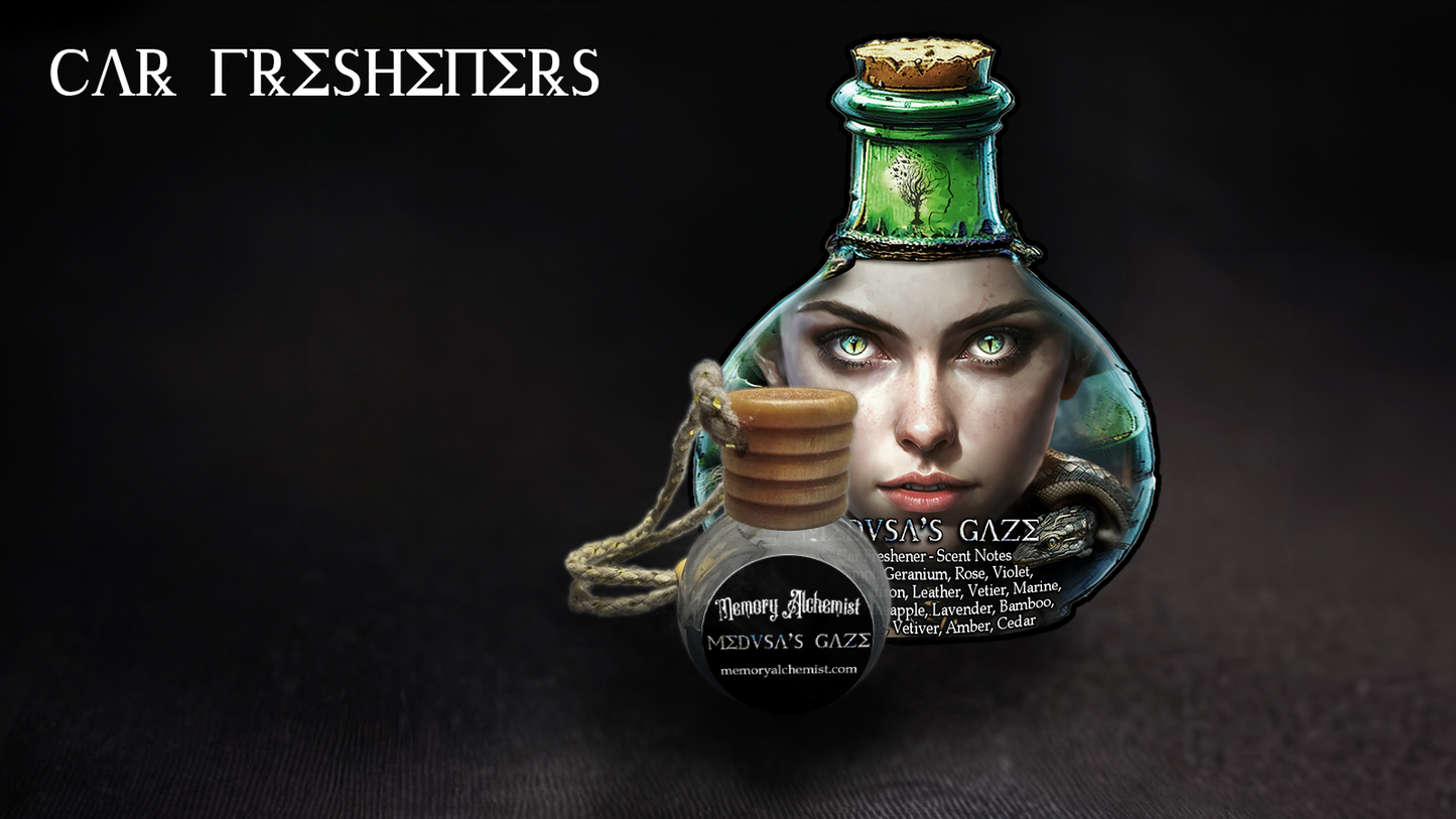 Medusa's Gaze - Enchanting Floral Elegance with a Hint of Exotic Spices - Car Fresherer