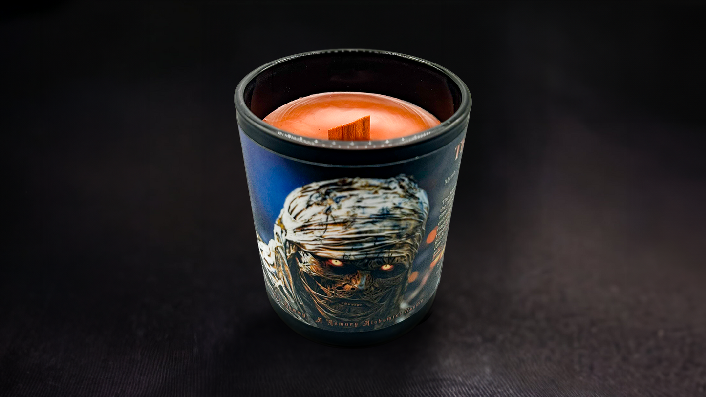 The Mummy - Mystical Resin & Sacred Wood with a Hint of Vanilla Scented - Coconut and Apricot Luxury Wax Blend Candle