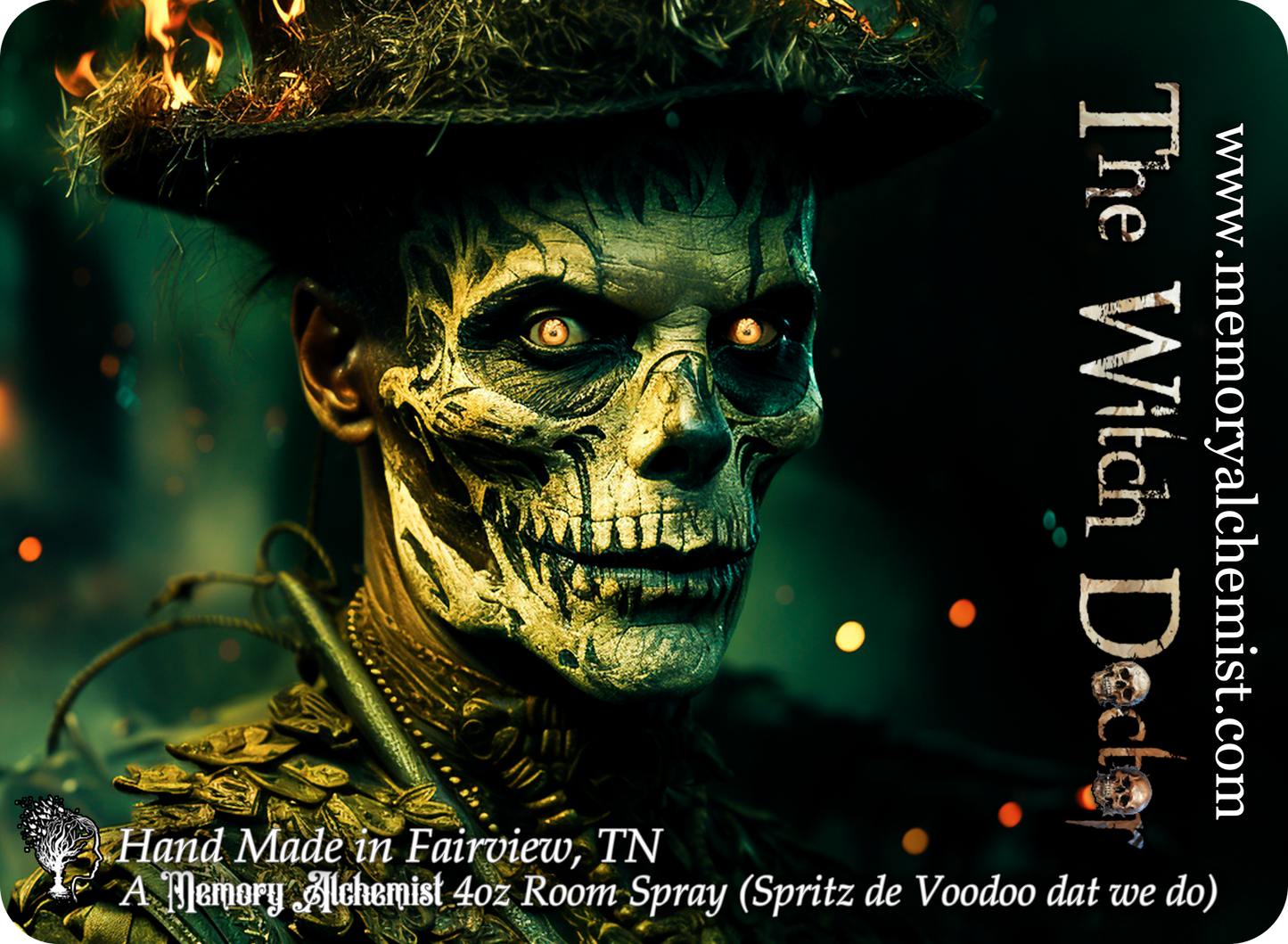 The Witch Doctor - Spiced Whiskey and Amber with a Hint of Cedarwood Scented - Room Spray 4oz