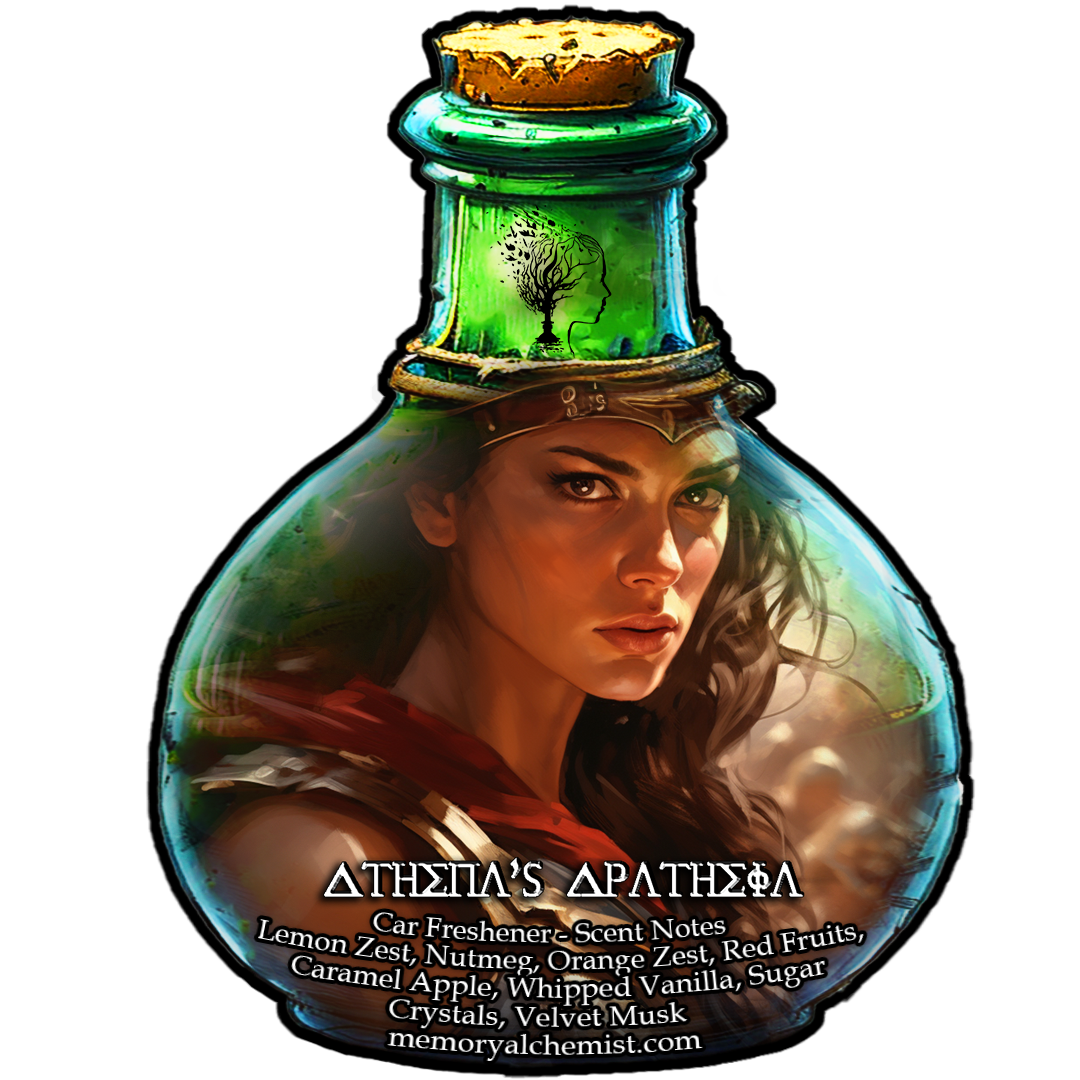 Athena’s Apatheia - Zesty Citrus and Sugared Fruits with a hint of Velvet Musk - Car Freshener