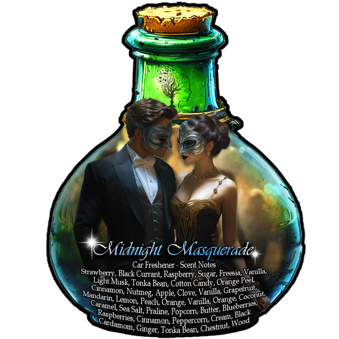 Midnight Masquerade - Decadent Berry and Spiced Citrus with a Hint of Vanilla Scented - Car Freshener