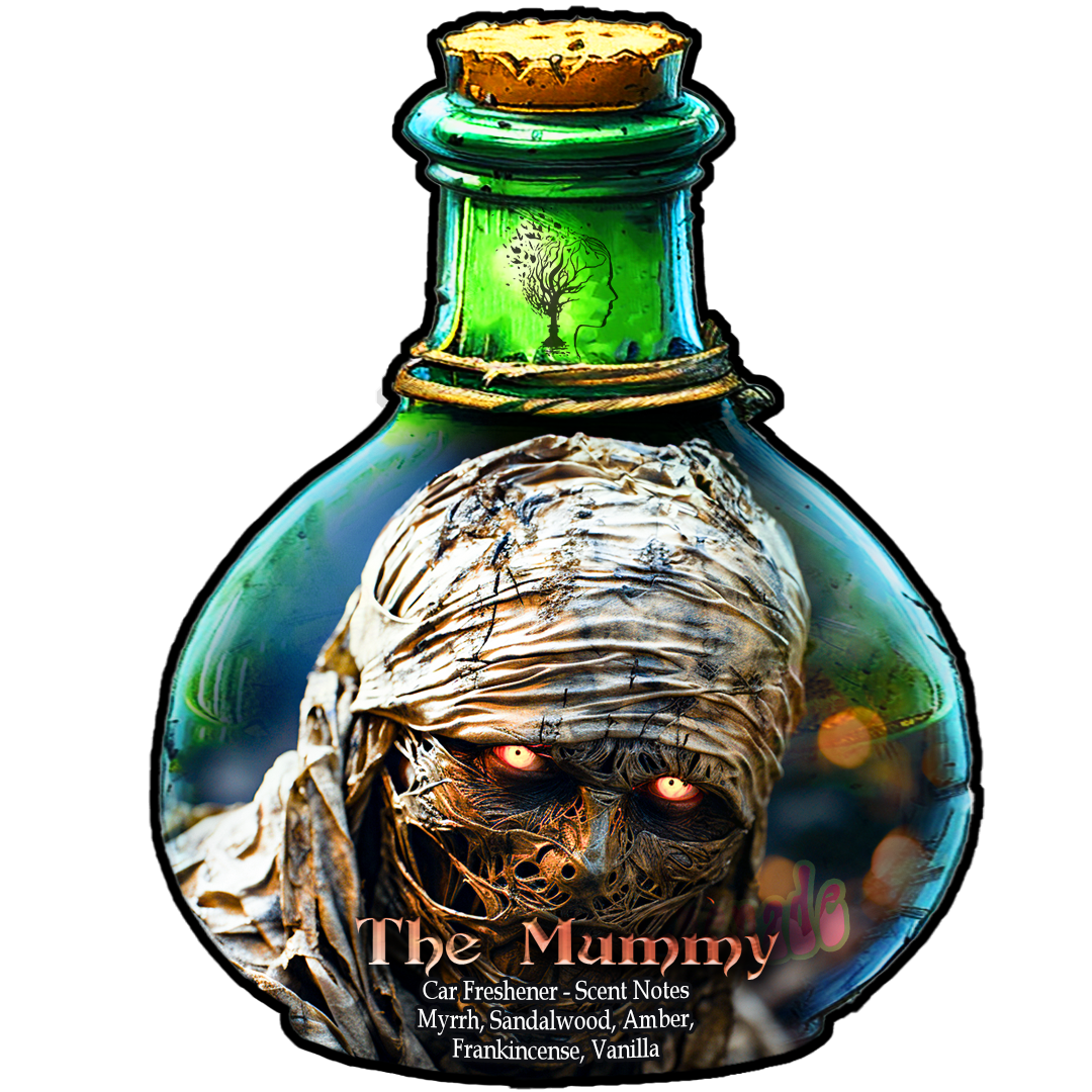 The Mummy - Mystical Resin & Sacred Wood with a Hint of Vanilla Scented - Car Fresheners