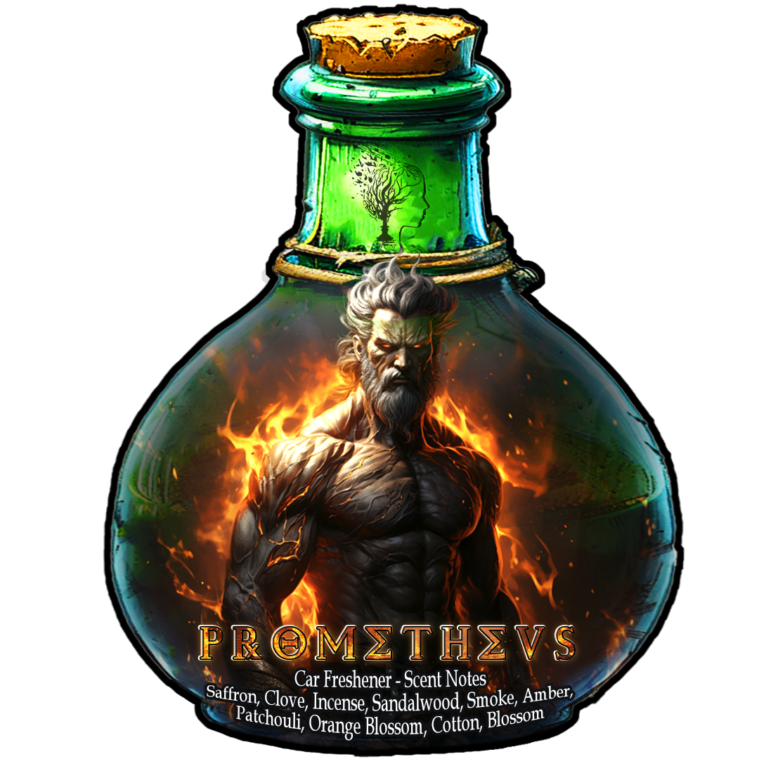 Prometheus - Spicy Clove and Smoky Sandalwood with a Hint of Amber scented - Car Fresheners