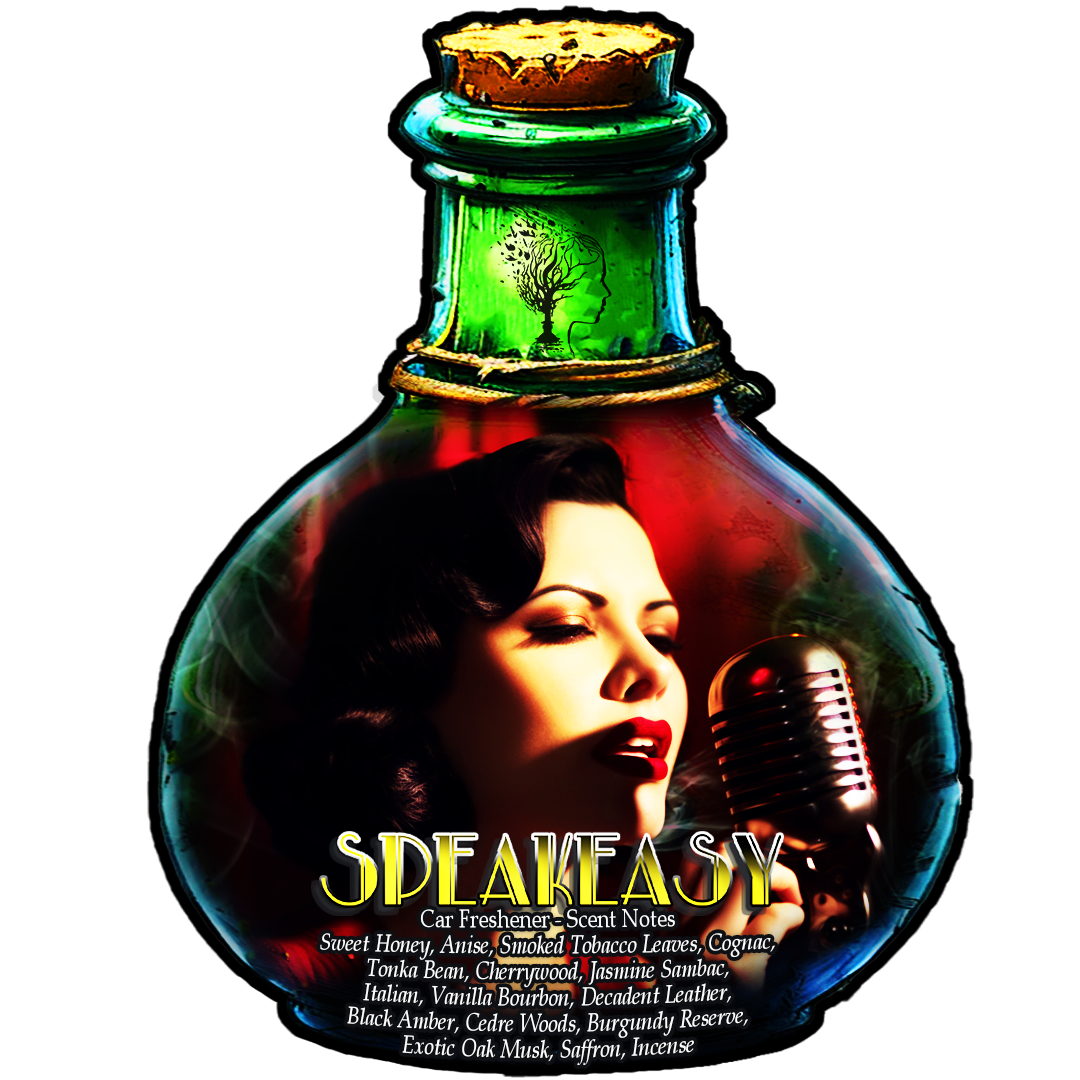 Speakeasy - Intoxicating Cognac & Smoked Tobacco with a Hint of Saffron Scented - Car Fresheners