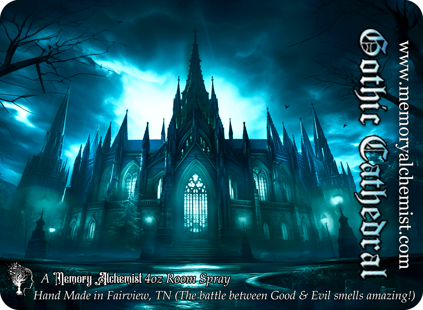 Gothic Cathedral - Rosewood & Dark Tonka with a Hint of Worn Leather Scented - Room Spray 4oz