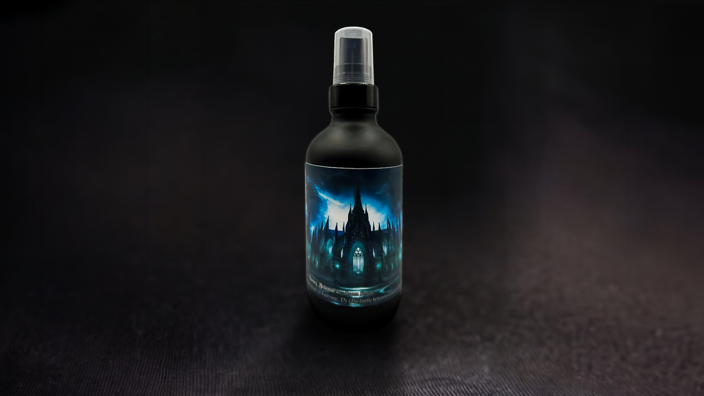 Gothic Cathedral - Rosewood & Dark Tonka with a Hint of Worn Leather Scented - Room Spray 4oz