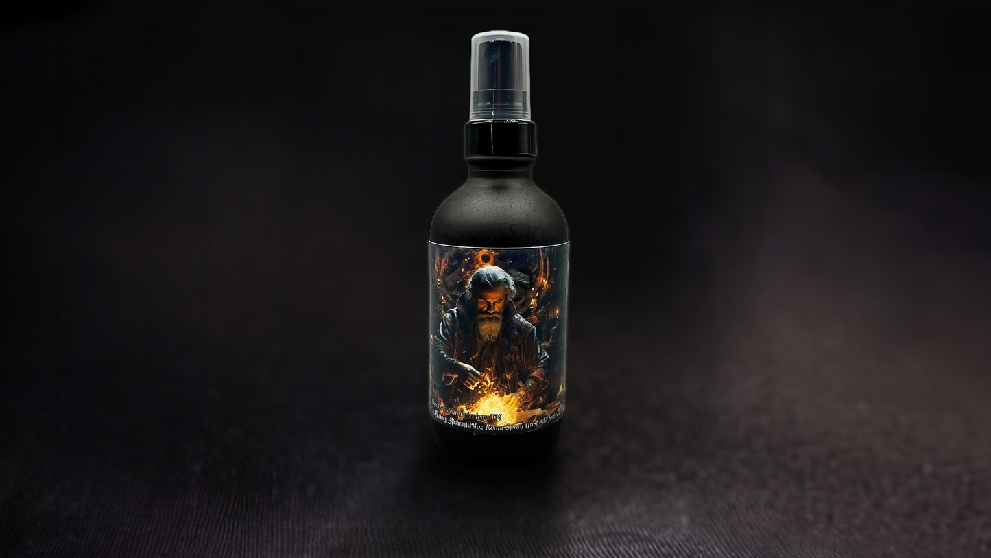 Sorcerer’s Study - Enchanting Amaretto and Spiced Honey with a Hint of Smoky Leather scented – 4oz Room Spray